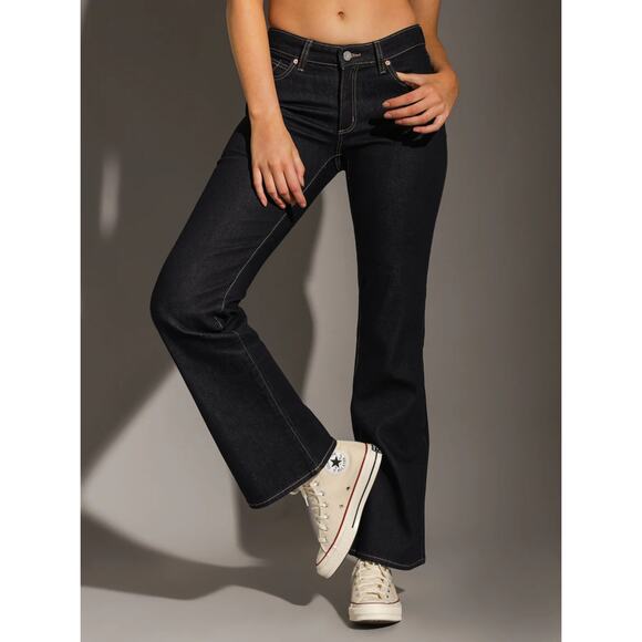 New Abrand A 99 Low Boot Alice in Rinse Denim Women's Size 28 - Picture 1 of 9